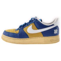 NIKE (ナイキ) ×UNDEFEATED AIR FORCE 1 LOW SP DM8462-400 アンディフィーテッド エアフォース1 ローカットスニーカー ブルー/イエロー US10.5/28.5cm