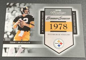 2002 Playoff Prestige Terry Bradshaw /1978 BS-38 Steelers NFL テリー・ブラッドショー 1978枚限定　シリアル　スティーラーズ