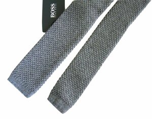 新品【送料込】 HUGO BOSS ヒューゴボス イタリア製 ウール 100% ニット スリム ネクタイ Wool Knit Tie