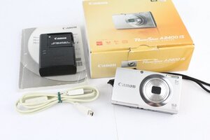 Canon キヤノン PowerShot パワーショット A2400 IS HD シルバー コンパクトデジタルカメラ 元箱付き★F