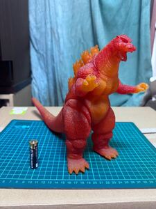 ゴジラ　ソフビ　GODZILLA バンダイ　BANDAI 東宝　特撮　ヒーロー　1995 怪獣　当時物　 ウルトラマン　 ポピー　バーニングゴジラ　