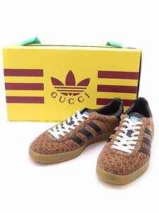 GUCCI×adidas グッチ×アディダス 22AW Gazelle Square GG Monogram スニーカー ブラウン 25cm ITE3172QAAT4