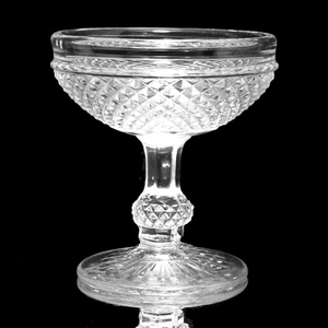 オールド・バカラ (BACCARAT) 名品 ディアマン・ビゾー グラス 1890年 ダイヤモンド ワイン カップ アンティーク 切子 ギヤマン レア義山