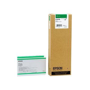 【新品】（まとめ） エプソン EPSON PX-P／K3インクカートリッジ グリーン 700ml ICGR58 1個 〔×3セット〕