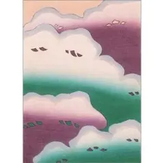 アンティーク木版画 天雲