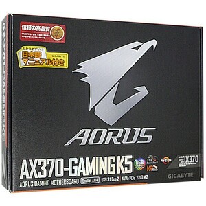 【中古】GIGABYTE ATXマザーボード AORUS GA-AX370-Gaming K5 Rev.1.0 元箱あり [管理:1050005649]