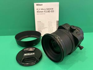 岡a◇ 014 ニコン PC-E Micro NIKKOR 45mm 1:2.8D ED 208104 ニコンFマウントCPU内蔵Dタイプレンズ マニュアルフォーカス 中古品