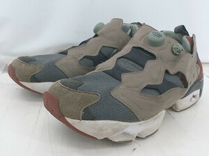 ◇ Reebok INSTAPUMP FURY FX2276 マルチカラー スニーカー シューズ サイズ27.5cm ブラウン グレー系 メンズ P