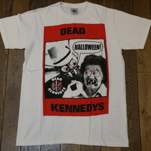 90s~ DEAD KENNEDYS Halloween Tシャツ L ホワイト デットケネディーズ ロゴ ハードコア バンド ロック