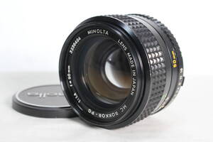 MINOLTA ミノルタ MC ROKKOR-PG 50mm F1.4 #10830