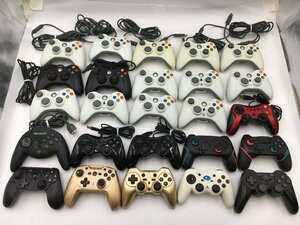 ♪▲【Microsoft 他 マイクロソフト】各メーカーゲームコントローラー 25点セット まとめ売り 0531 6