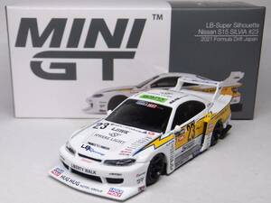 MINI GT★ニッサン LB-Super Silhouette Nissan S15 シルビア フォーミュラ・ドリフト ジャパン 2021 #23 MGT00434-R 1/64 TSM SILVIA