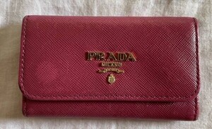 PRADA プラダ サフィアーノレザー 　ピンク　定番