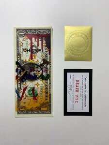 DEATH NYC signed U.S dollar bill USドル札 紙幣 世界限定 美少女戦士セーラームーン 火野 レイ 月野うさぎ 現代アート