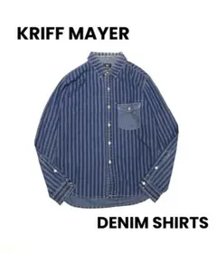Kriff Mayer/クリフメイヤー デニムストライプシャツ Sサイズ
