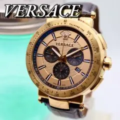 良品 VERSACE ミスティックスポーツ クロノグラフ  メンズ腕時計 843