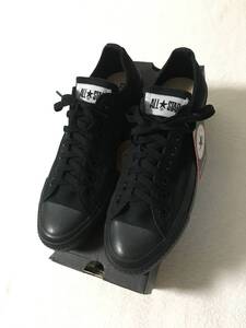 新品未使用　箱、タグ付き　Converse コンバース　/ All Star オールスター　OX Black ブラック　黒　クロ　BLK Monochrome 27