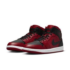 【27.5cm】 Nike ナイキ Air Jordan 1 MID エアジョーダン1 ミッド Reverse Bred 554724 660 メンズ スニーカー