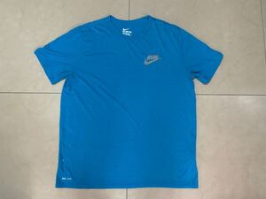 NIKE RUN DRI-FIT SHORT SLEEVE T-SHIRTS size-XL(着丈74身幅60) 中古(超美品) 送料無料 NCNR