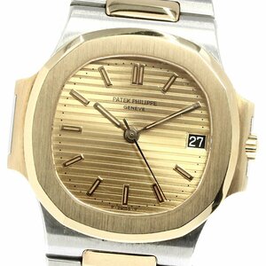 パテックフィリップ PATEK PHILIPPE 3800/1 ノーチラス デイト 自動巻き ボーイズ 良品 _730194