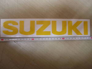 スズキ　SUZUKI　タンク　カウル　ステッカー　デカール　ロゴマーク　黄　28㎝　刀　カタナ　GSX　GS　GT　RG　TS　インパルスバンデット