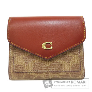 COACH コーチ C2329 ウィン スモールウォレット カラーブロック 二つ折り財布（小銭入れあり） PVC レディース 中古