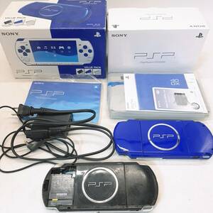 a4【1円～】 PSP ゲーム機 2コセット プレステ 携帯ゲーム機 SONY ソニー PSPJ-30018 動作未確認 現状品 ジャンク 