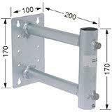 ◆即決 錆びに強い！ サイドベース(突出金具) 200mm ＤＸアンテナ MW20Z