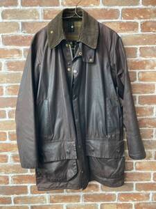 ★90ｓ英国製Barbour バブアー BEAUFORTビューフォートオイルドジャケット旧3ワラント★倹ヴィンテージ/希少/レア/ラスティック