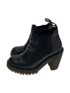 Dr.Martens◆HURSTON/サイドゴアブーツ/UK4/ヒール/BLK