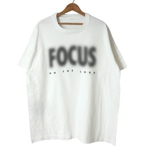 unknown■FOCUS ON THE LORD スラング プリントTシャツ ホワイト/L~XL 90S 