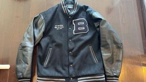 超希少サイズXL！VARSITY JACKET BLACK ブラック F.C.Real Bristol ブリストルスタジャン2024 ヴァーシティレザージャケット