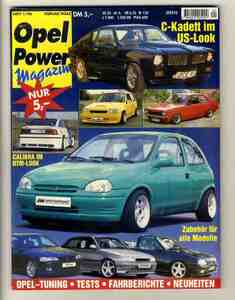 【d2510】96.2 Opel Power magazin／カデットC・USルック、カリブラ・DTMルック、JMSアストラ、JWオペル・コルサ、...