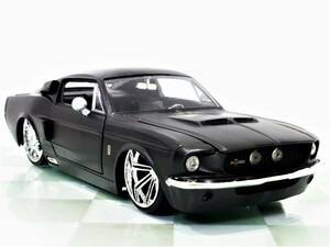 開封品■JADA TOYS 1/24 1967 SHELBY GT500 MATTE BLACK■GT-500 シェルビー エレノア 50