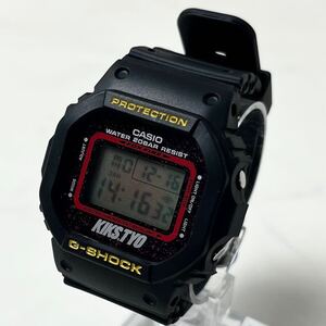 【希少な逸品】 実働 CASIO G-SHOCK DW-5600VT KIKS TYO コラボ 25周年記念 デジタル スカルバックライト メンズ 腕時計 ウォッチ 稼働品