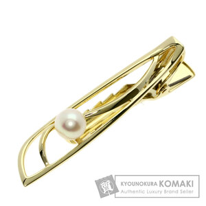 MIKIMOTO ミキモト パール 真珠 タイピン K14イエローゴールド メンズ 中古