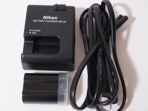 ニコン NIKON デジタル一眼レフカメラ等用 充電器 バッテリーチャージャー BATTERY CHARGER MH-25オリジナル バッテリー Nikon EN-EL15 付