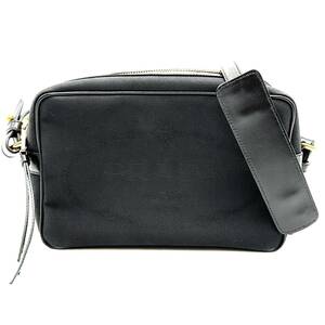 【極美品】PRADA　プラダ　ショルダーバック　1BH089　ブラック　黒　ナイロン　レザー　三角ロゴ