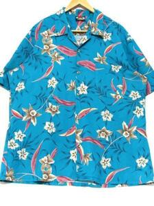 ＠美品 アメリカ製 ハワイブルース HAWAII BLUES ハワイアンシャツh173 xl 大きいサイズ 花柄 US古着