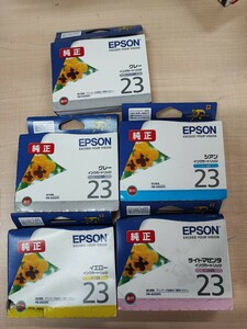 ◎(A2056) 純正 インク EPSON エプソン ICC23 ICLM23 ICY23 ICGY23 ×2 4色 期限切れ [未開封]