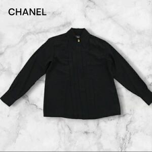 CHANEL シャネル ブラック シャツ ブラウス 男女兼用