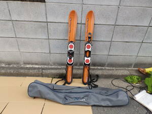 19 NISHIZAWA ニシザワ TRAP 90cm ファンスキー ショートスキー スキーボード オレンジ ケース付 中古！