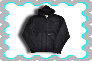 Carhartt　カーハート　CAR-FLEECE　カーフリース　ブラックMサイズ新品＠フリースパーカ