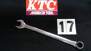 ・＜20106＞　KTC　MIRROR　TOOL　ミラーツール　コンビネーションレンチ　17　　バブリー時代の生き証人　美品