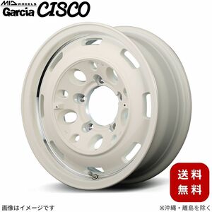 アルミホイール 【15×4.5J 4-100 INSET45 オールドイングリッシュホワイト+リムヴァーレイポリッシュ】 マルカ ガルシア シスコ 1本