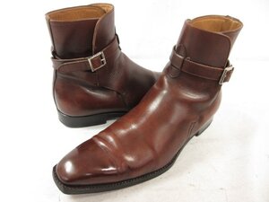 【ジョセフ JOSEPH】 レザー プレーントゥ ジョッパーブーツ 紳士靴 (メンズ) size42 ブラウン系 ◯30MZA6842◯