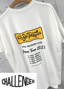 XL CHALLENGER KODE TALKERS Tシャツ 白 JAPAN TOUR 2023 チャレンジャー コードトーカーズ CHALLENGER RECORDS 