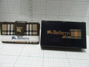 レア物◆キーケース キーフォルダー バーバリーズ Ｂｕｒｂｅｒｒｙｓ ｏｆ Ｌｏｎｄｏｎ 日本製 チェック ４連 フック　自宅保管品Ｇ６４