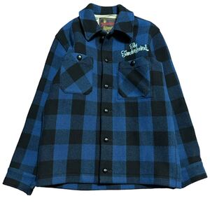 TENDERLOIN T-BUFFALO JKT テンダーロイン バッファロー チェックジャケット 青/黒 S