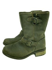 UGG australia◆エンジニアブーツ/UK6.5/BRW/レザー/1007542